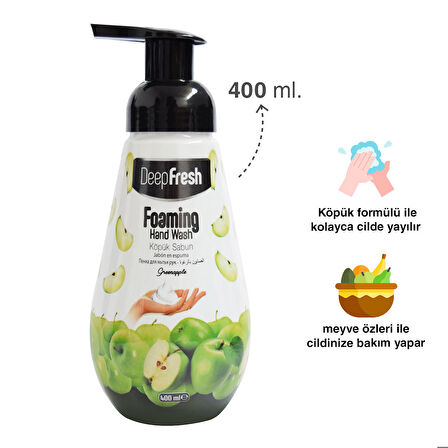 Deep Fresh Meyve Köpük Sabun Yeşil Elma 400 ml