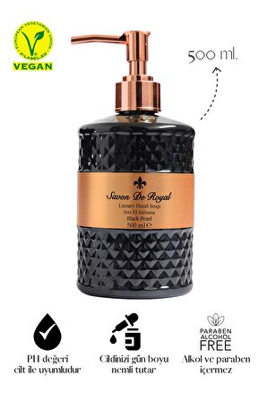 Luxury Vegan Sıvı Sabun Black Pearl 500 ml