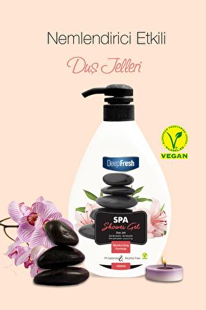 Deep Fresh Spa Tüm Ciltler İçin Kalıcı Kokulu Duş Jeli 1000 ml