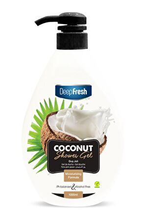 Deep Fresh Hindistan Cevizi Aromalı Tüm Ciltler İçin Kalıcı Kokulu Duş Jeli 1000 ml