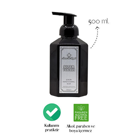 Luxury Vegan Köpük Sabun Silver Touch 500 ml