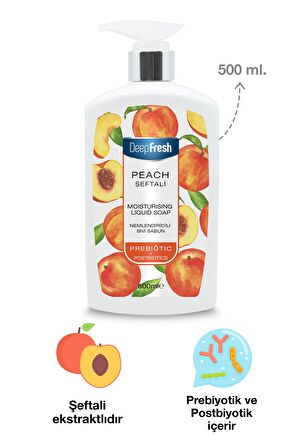 Deep Fresh Prebiyotik Nemlendirici Sıvı Sabun Şeftali 500 ml