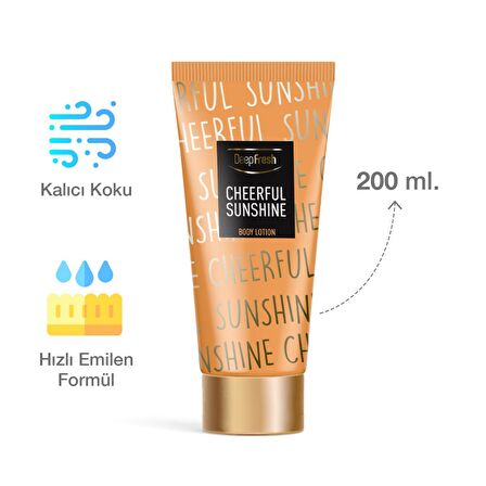 Deep Fresh Cheerful Sunshine Nemlendirici Tüm Cilt Tipleri için  Vücut Losyonu 200 ml 