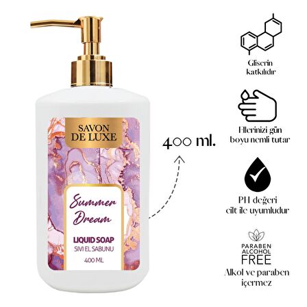 Savon De Luxe Paradise Sunset Dream Luxury Sıvı Sabun 400 ml