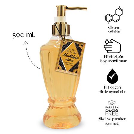 Savon De Luxe Nostalgia Yellow Luxury Sıvı Sabun 500 ml