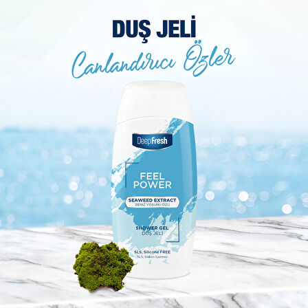 Deep Fresh Feel Power Duş Jeli Deniz Yosunu Özü 400ml