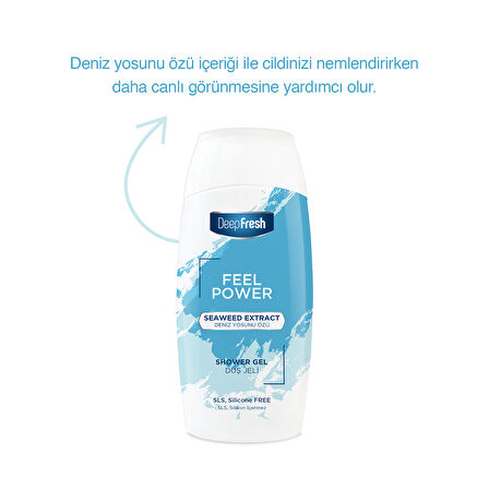 Deep Fresh Feel Power Duş Jeli Deniz Yosunu Özü 400ml