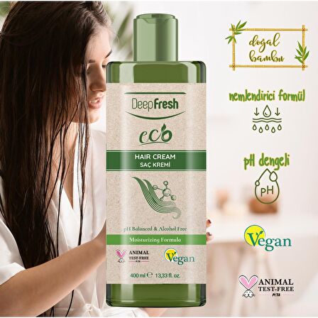 Deep Fresh Eco Serisi Biyotin Saç Kremi 400 ml