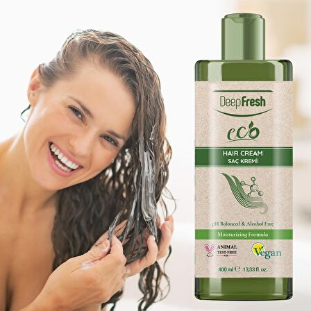 Deep Fresh Eco Serisi Biyotin Saç Kremi 400 ml