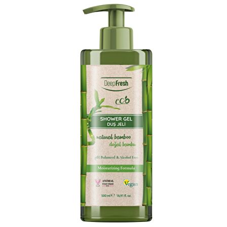 Deep Fresh Eco Serisi Doğal Bambu Duş Jeli 500 ml