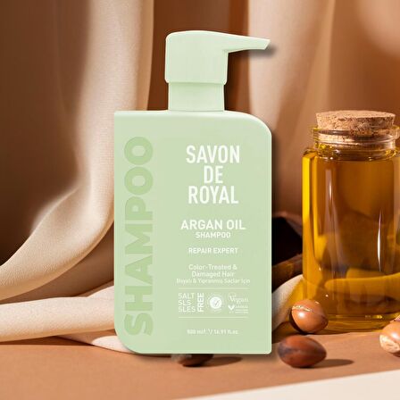 - Argan Yağı İçeren - Boyalı & Yıpranmış Saçlar İçin Onarım Uzmanı Şampuan 500 ml