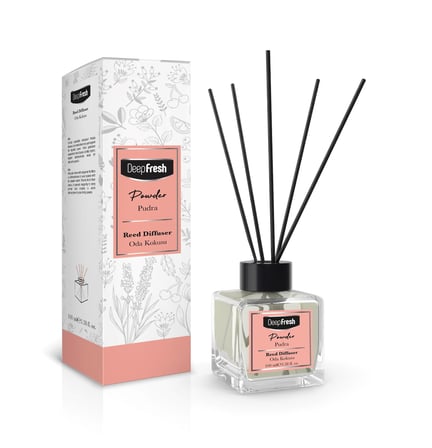Deep Fresh Çubuklu Oda Kokusu 100 ml 3 lü Karma Set / Turunç-Kır Çiçekleri- Pudra 