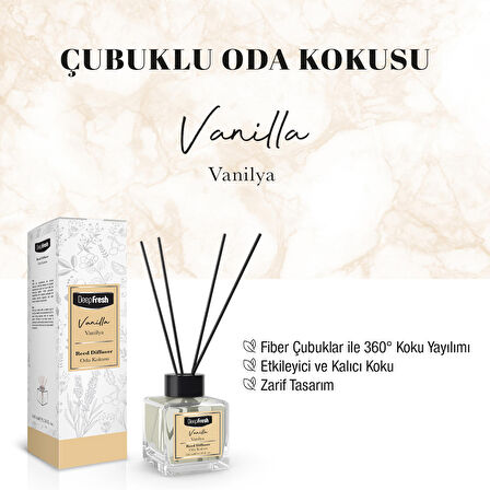 Deep Fresh Çubuklu Oda Kokusu Vanilya 100 ml