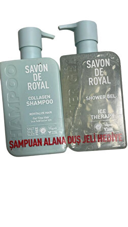 SAVON DE ROYAL ŞAMPUAN DUŞ JELİ HEDİYELİ İNCE TELLİ SAÇLAR İÇİN