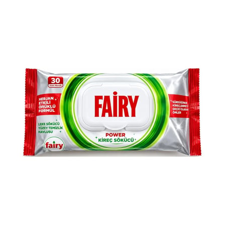 Fairy Power Kireç Sökücü Yüzey Temizleme Mendili
