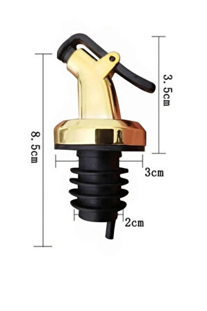  3'lü Gold Sızdırmaz Yağdanlık Tıpası & Şişe Başlığı
