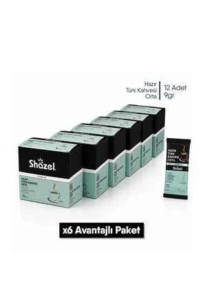 Shazel Hazır Türk Kahvesi Orta x 6 Adet