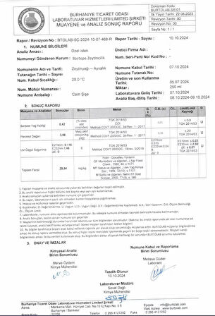 2025/26 500 ML Erken Hasat Natürel Sızma Zeytinyağı Soğuk Sıkım Filtresiz