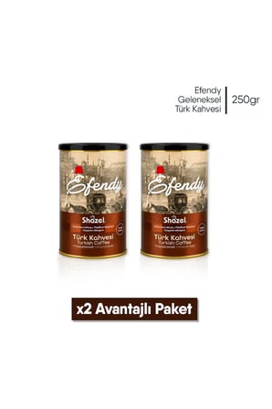 Efendy Geleneksel Türk Kahvesi | Orta Kavrulmuş | Teneke | 250 gr | 2 Adet