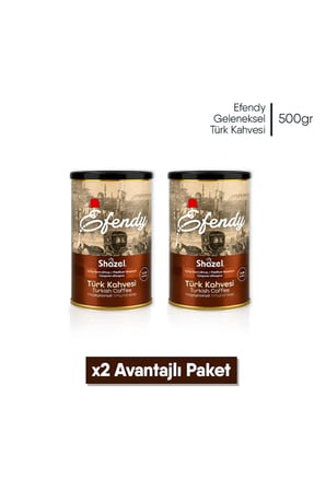 Efendy Geleneksel Türk Kahvesi | Orta Kavrulmuş | Teneke | 500 gr | 2 Adet