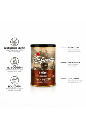 Efendy Geleneksel Türk Kahvesi | Orta Kavrulmuş | Teneke | 500 gr | 2 Adet
