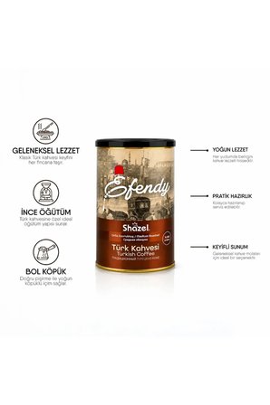 Efendy Geleneksel Türk Kahvesi | Orta Kavrulmuş | Teneke | 500 gr | 6 Adet
