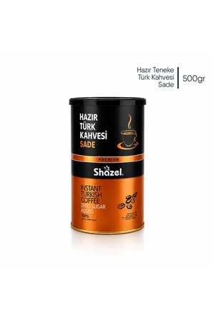 Hazır Türk Kahvesi | Sade | 500gr Teneke Kutu | Şekersiz