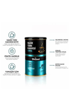 Hazır Türk Kahvesi | Orta | Teneke | 500 gr | 2 Teneke