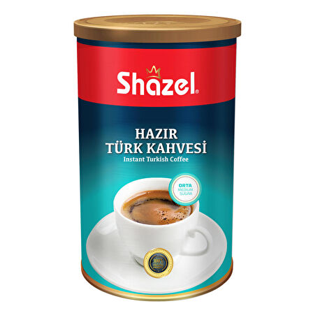 Shazel Hazır Türk Kahvesi 500 g Teneke / Orta