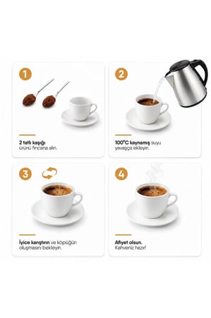 Shazel Hazır Türk Kahvesi | Kaymaklı | 100 gr | 16 Paket