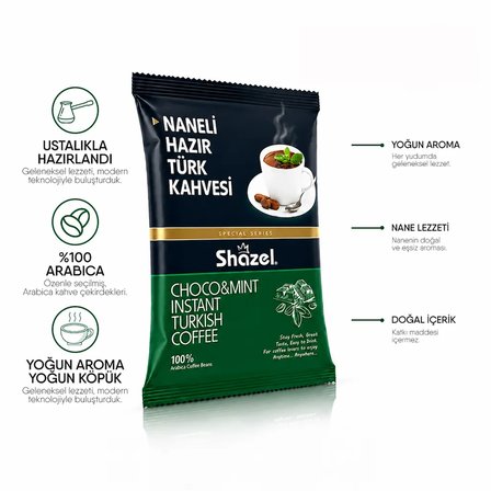 Shazel Special Naneli Hazır Türk Kahvesi 100g