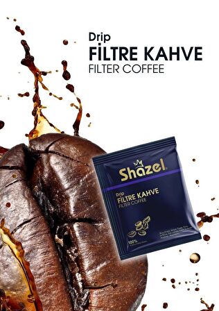 Shazel Hazır Portakallı Öğütülmüş Türk Kahvesi 100 gr & 2'li Filtre Kahve 