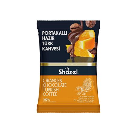 Shazel Hazır Portakallı Öğütülmüş Türk Kahvesi 100 gr & 2'li Filtre Kahve 