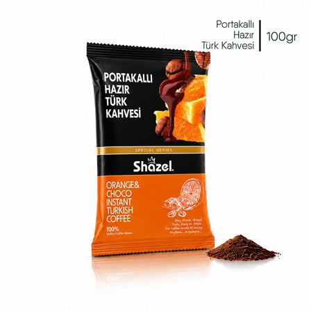 Shazel Special Portakallı Hazır Türk Kahvesi 100g