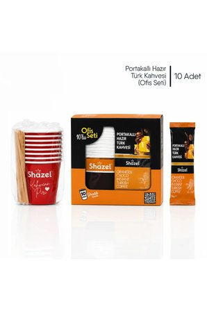 Hazır Türk Kahvesi | Portakallı | Ofis Seti | 10 Adet x 1 Kutu
