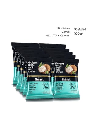 Hazır Türk Kahvesi | Hindistan Cevizli | 100 gr | 10 Paket