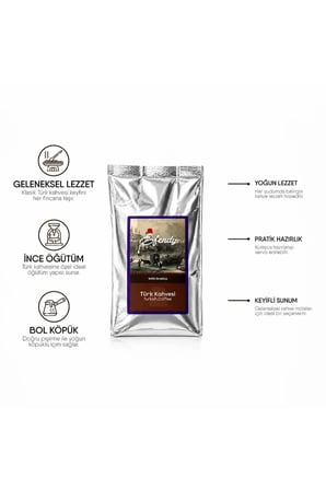 Efendy Geleneksel Türk Kahvesi | Orta Kavrulmuş | Öğütülmüş | Doypack | 1000 gr | 2 Adet