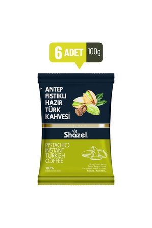 Antep Fıstıklı Hazır Türk Kahvesi 100 gr X 6 Adet (AROMALI)