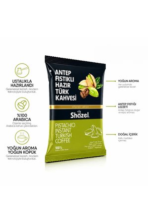 Hazır Türk Kahvesi | Antep Fıstıklı | 100 gr | 2 Paket