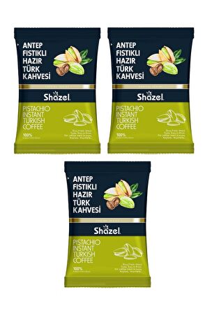 Shazel 100 gr 3'lü Antep Fıstıklı Türk Kahvesi