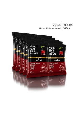 Hazır Türk Kahvesi | Vişneli | 100 gr | 10 Paket