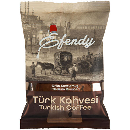 Efendy Geleneksel Orta Kavrulmuş Türk Kahvesi 200 G X 5 Adet