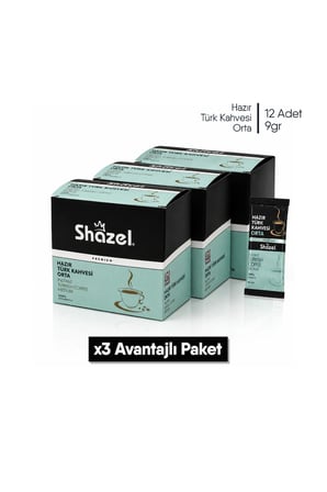 Shazel Hazır Türk Kahvesi Orta x 3 Adet