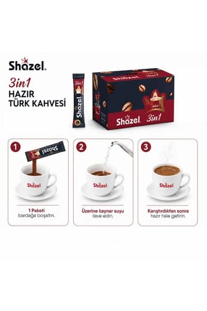 Shazel 3'ü 1 arada 18 gr 48'li x 2 Adet