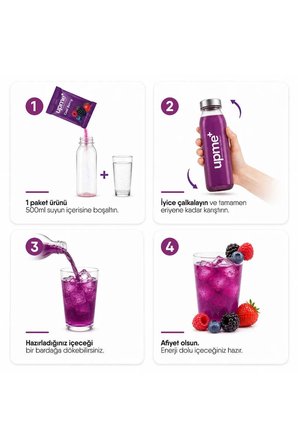 UPME Cool Berry Orman Meyveli İçecek Tozu 10’lu Paket | Vitamin C | Doğal Aroma | Şekersiz