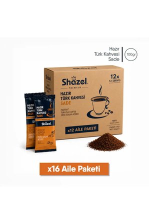 Hazır Türk Kahvesi | Sade | 100 gr | 16 Adet