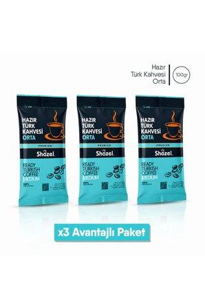 Hazır Türk Kahvesi | Orta | 100 gr | 3 Adet