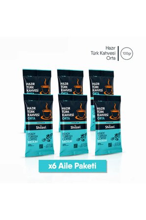 Hazır Türk Kahvesi | Orta | 100 gr | 6 Adet