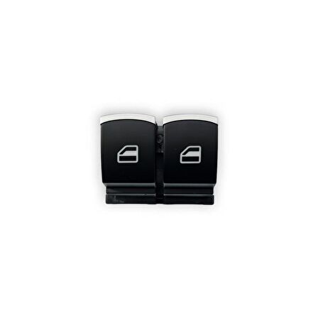 VW Touran 2003-2010 Sol Kapı Cam Düğmesi Çiftli Kromlu 5K3959857A