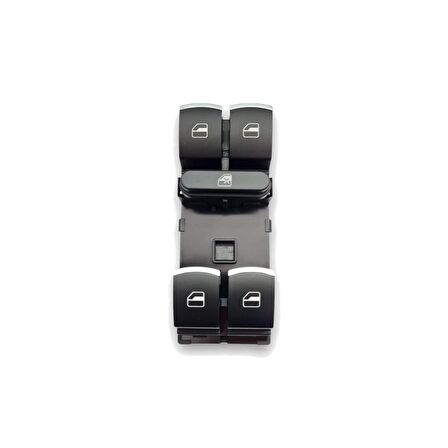 VW Golf 5 2004-2008 Sol Ön Kapı Cam Düğmesi Dörtlü Krom 5K4959857